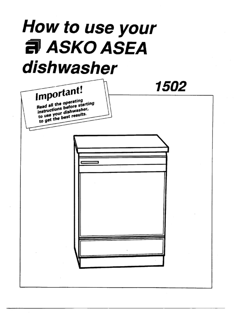 Asko 1502 Operating instructions Asko 1502 Operating instructions