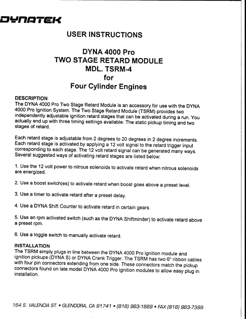 DYNATEK Dyna 4000 Pro User manual