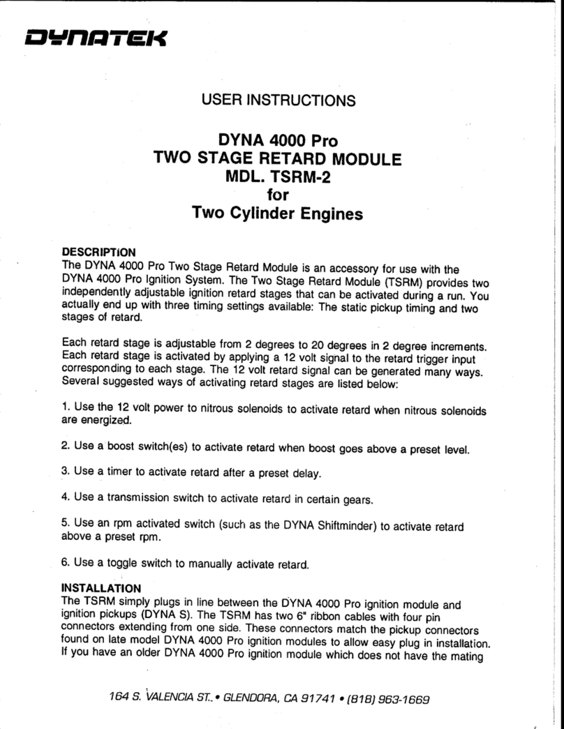 DYNATEK Dyna 4000 Pro User manual