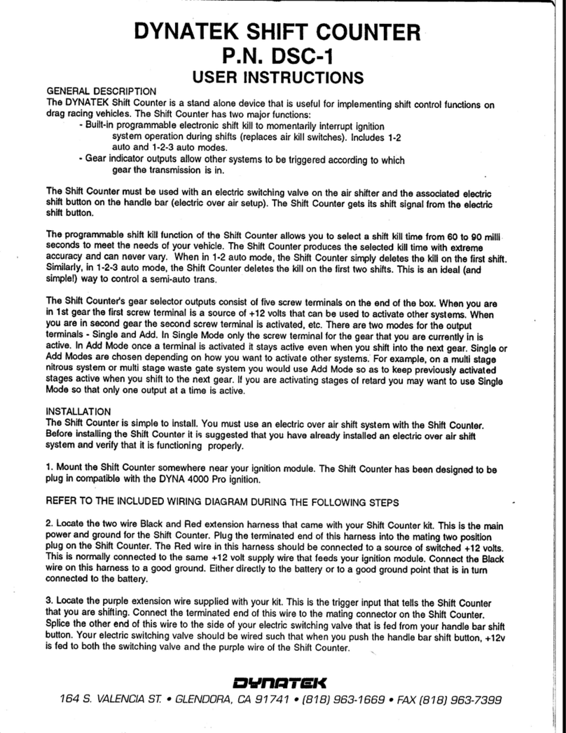 DYNATEK DSC-1 User manual