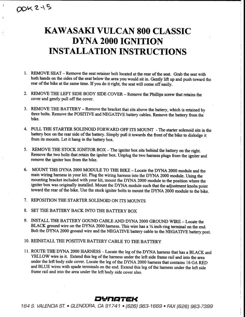 DYNATEK DDK2-15 User manual DYNATEK DDK2-15 User manual