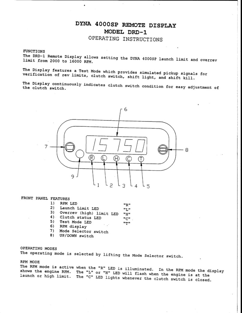 DYNATEK DRD-1 operating instructions