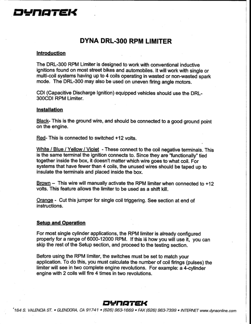 DYNATEK DRL300 manual