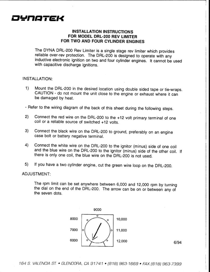 DYNATEK DRL200 installation instructions