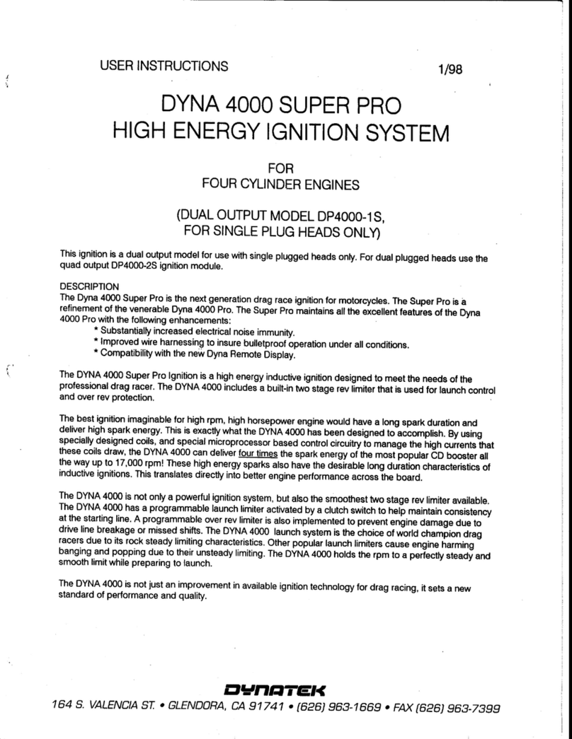DYNATEK Dyna 4000 Super Pro DP4000-1S User manual DYNATEK Dyna 4000 Super Pro DP4000-1S User manual
