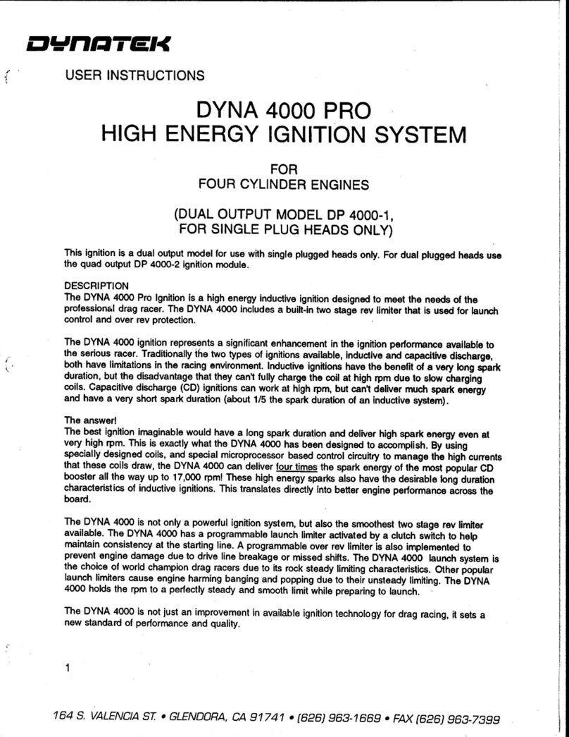 DYNATEK DP4000-1 User manual DYNATEK DP4000-1 User manual