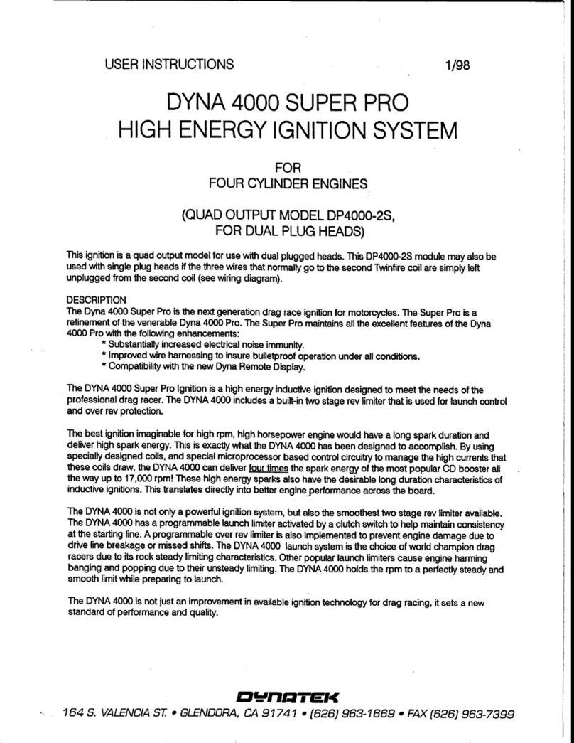 DYNATEK DYNA 4000 SUPER PRO DP4000-2S User manual