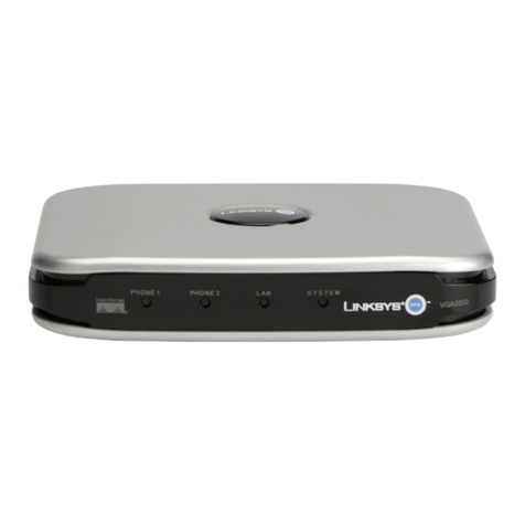 Linksys VGA2200 - One Analog Voice Gateway 2... User manual