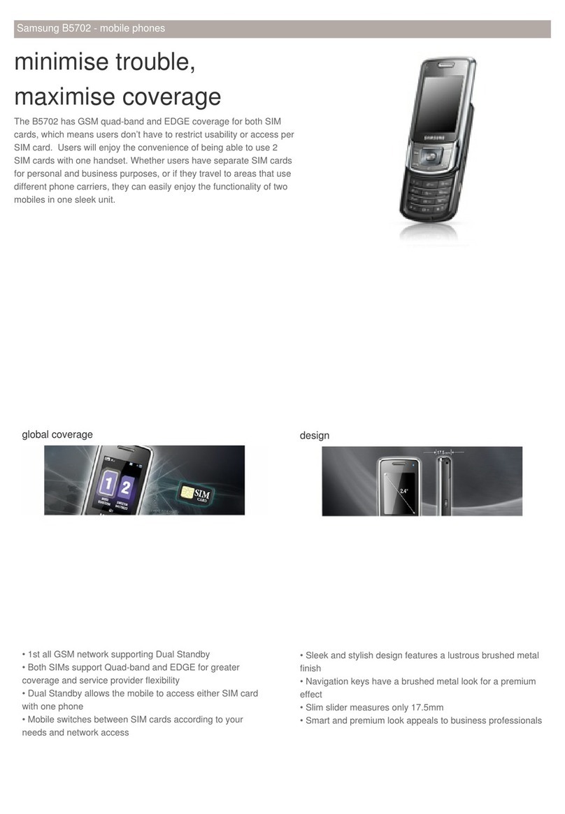 Samsung B5702 brochure