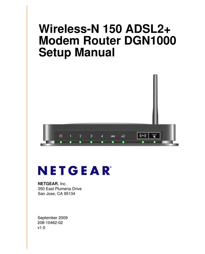 NETGEAR DGN1000 - Wireless-N Router With Built-in DSL... User guide