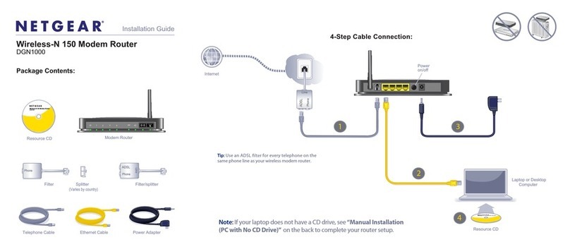 NETGEAR DGN1000 - Wireless-N Router With Built-in DSL... User manual