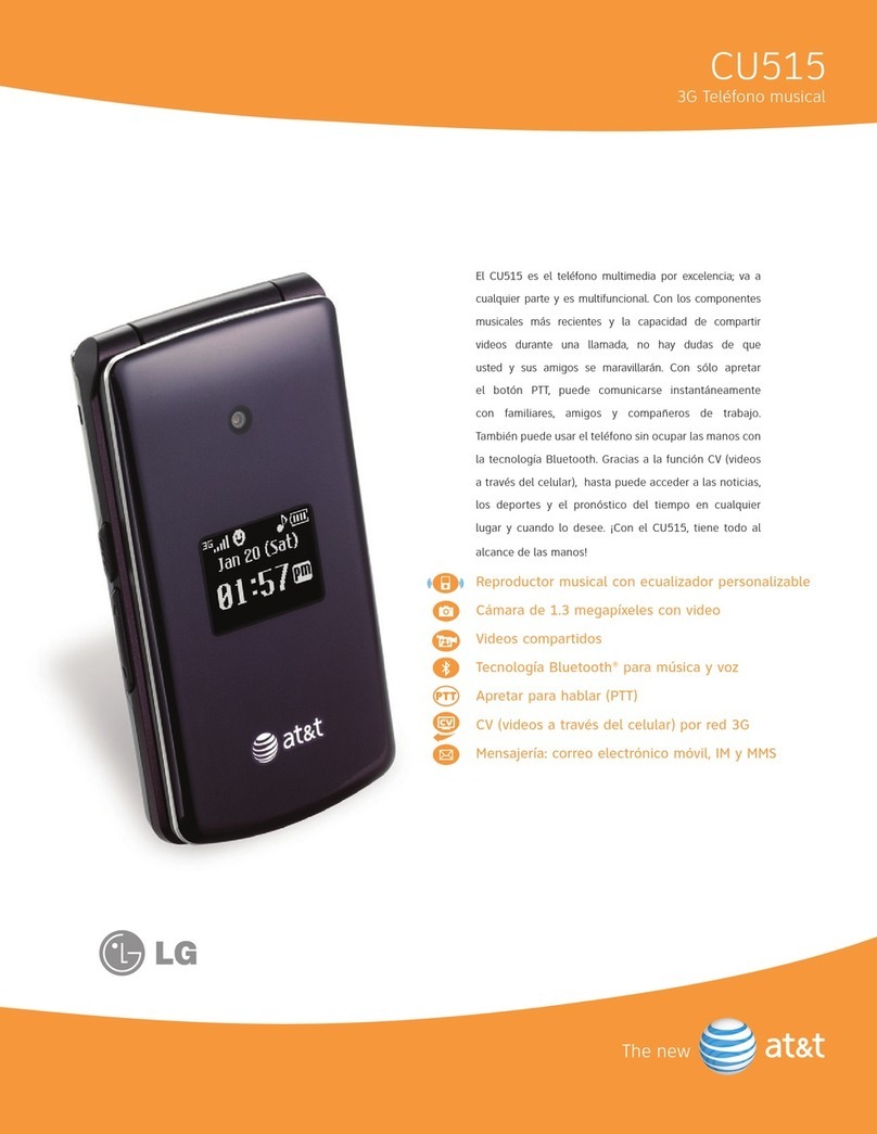 LG CU515 -  Cell Phone 55 MB User manual