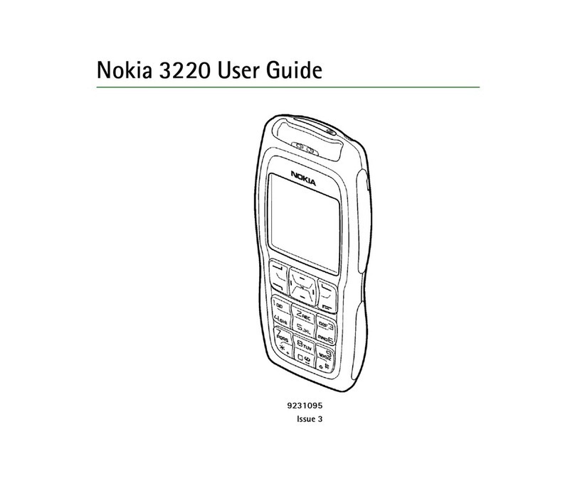 Nokia 3220 - Cell Phone - GSM User manual