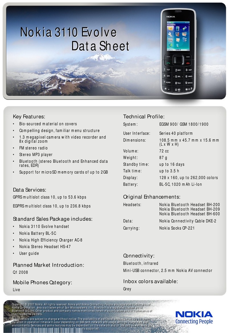 Nokia 3110 Evolve User manual