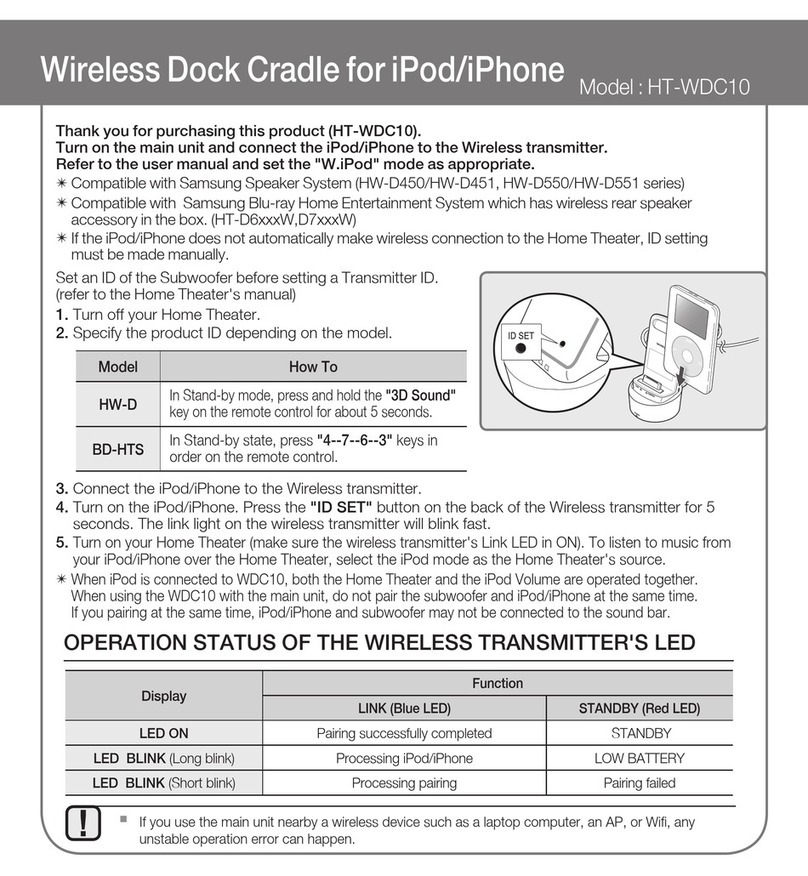 Samsung HT-WDC10 user manual
