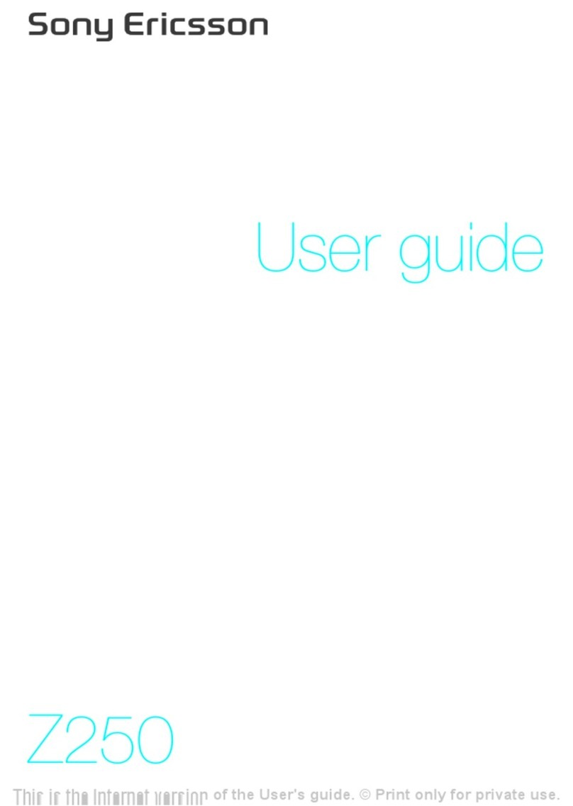 Sony Ericsson Z250 User manual