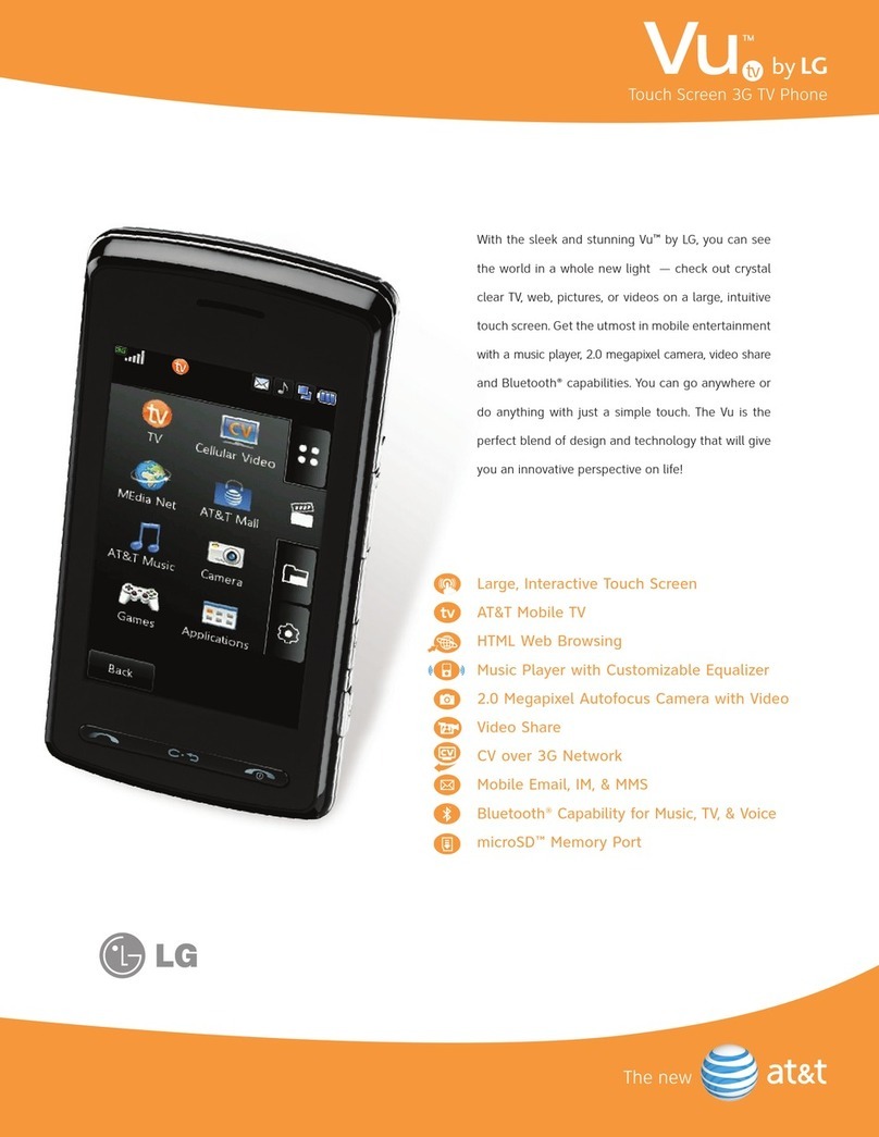 LG CU920 User manual