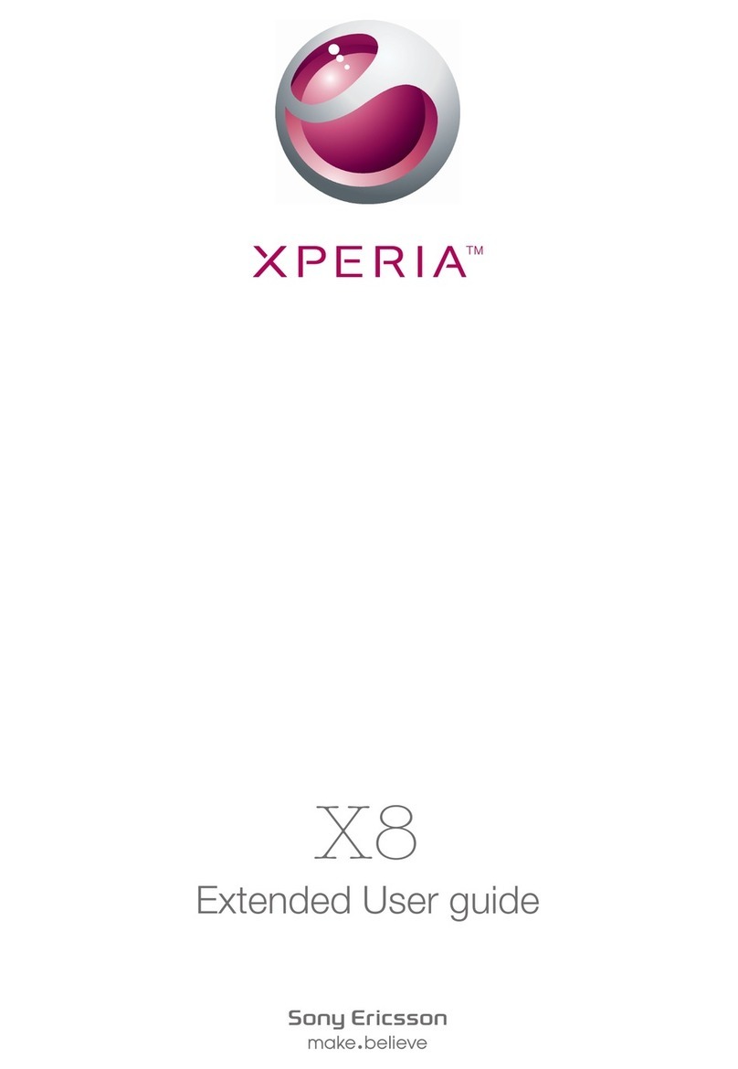 Sony Ericsson XPERIA X8 Extended user guide