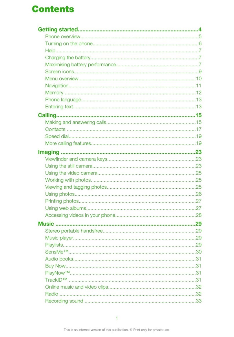 Sony Ericsson Yari User manual