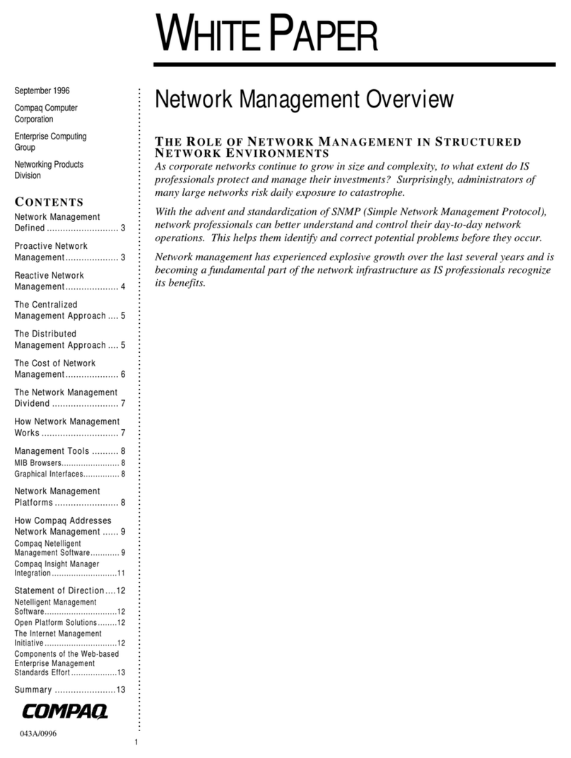 Compaq 167050-001 - Netelligent 5708 Switch Installation guide