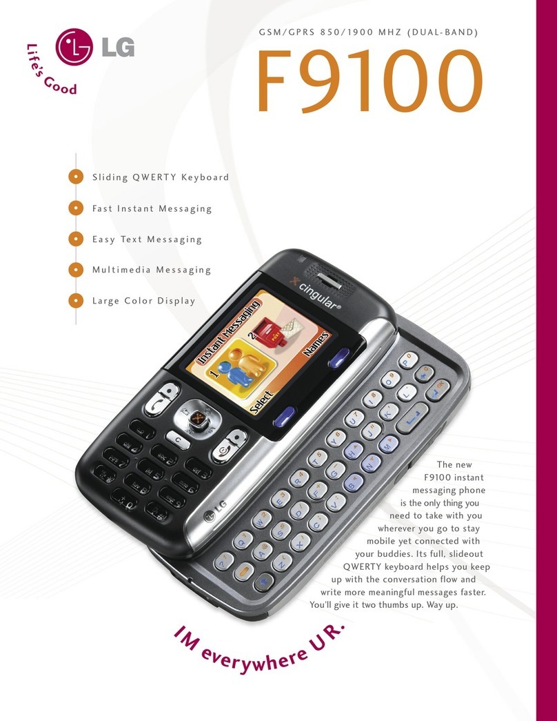 LG F9100 Specifications