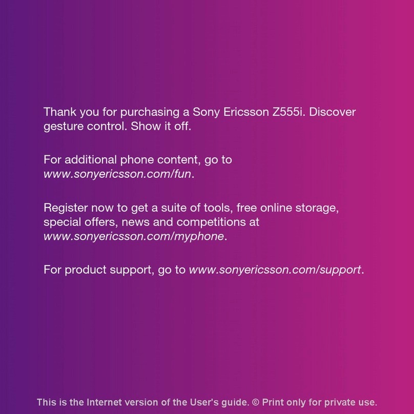 Sony Ericsson Z555i User manual