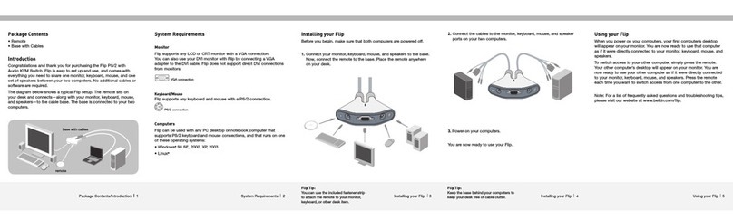 Belkin F1DG102P - Flip PS/2 With Audio KVM user guide
