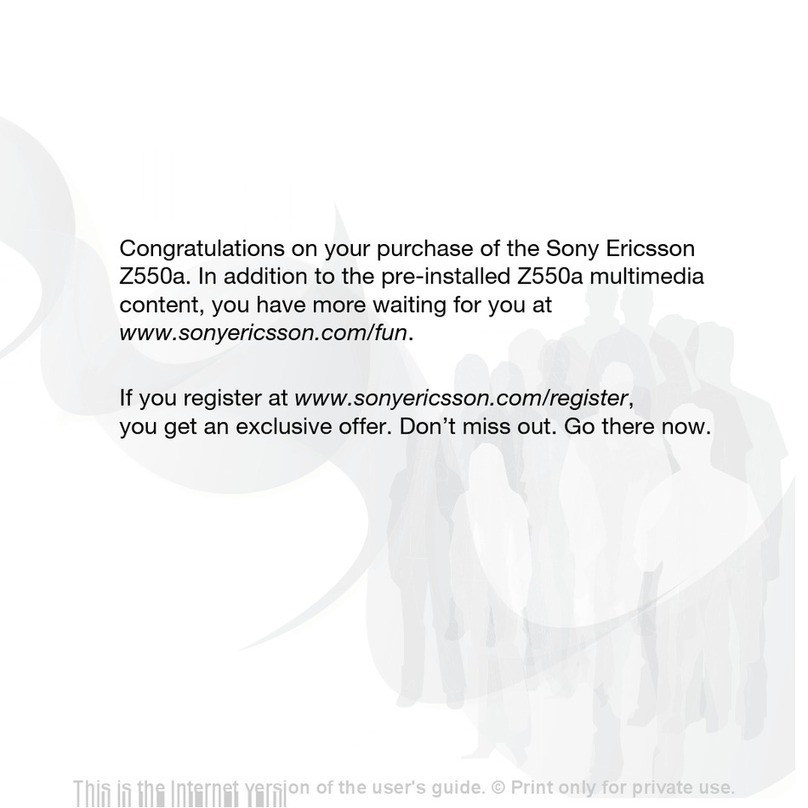 Sony Ericsson Z550a User manual