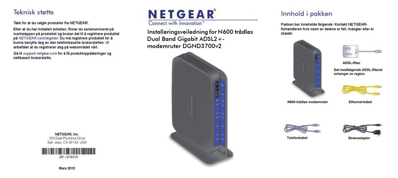 NETGEAR DGND3700v2 Installeringsveiledning