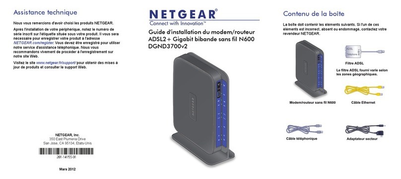 NETGEAR DGND3700v2 Guide d'installation