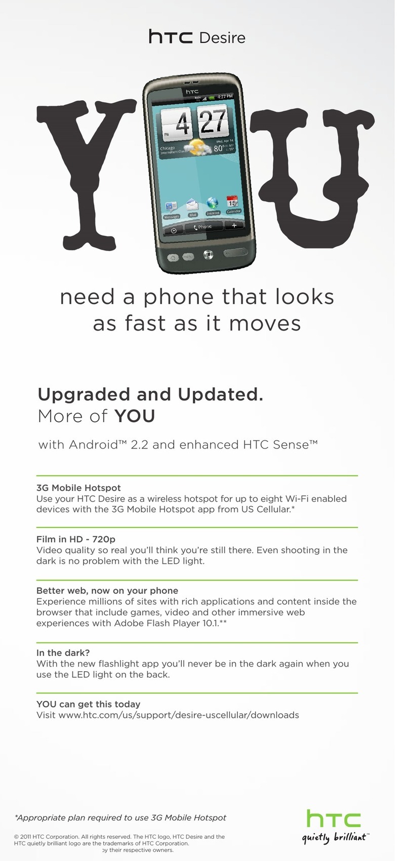 HTC Desire US Cellular Instructions for use HTC Desire US Cellular Instructions for use