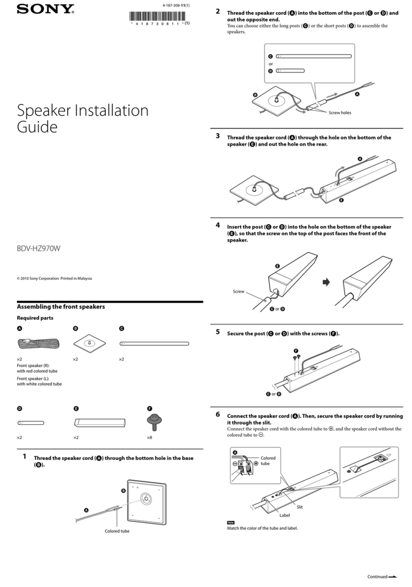Sony BDV-HZ970W  (UWA-BR100) User manual