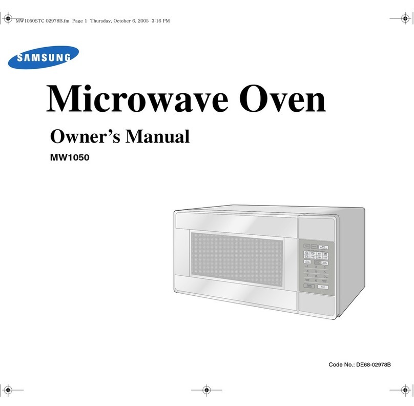 Samsung MW1050STC owner's manual