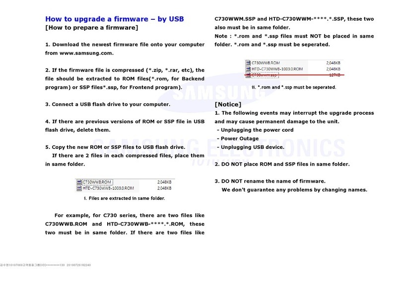 Samsung HT-C550 Use and care manual