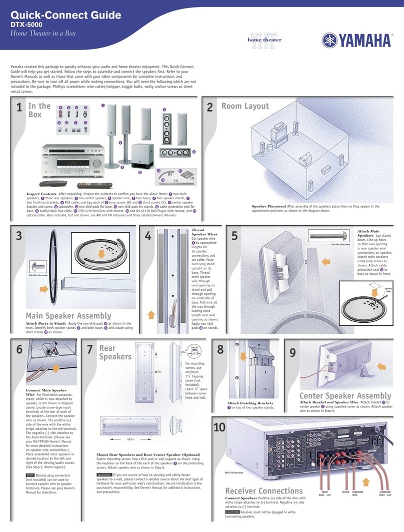 Yamaha DTX-5000 Quick connect guide