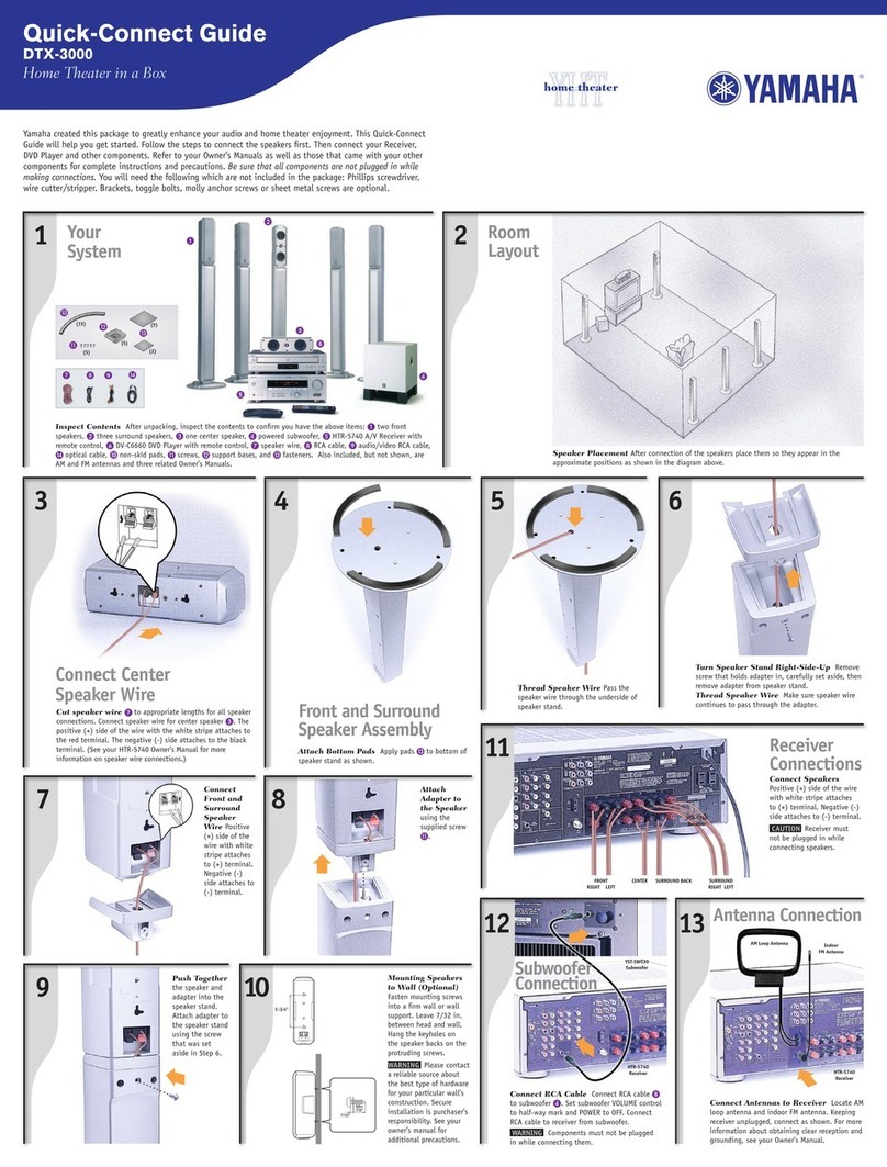 Yamaha DTX-3000 Assembly instructions
