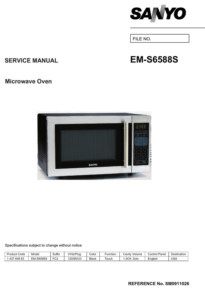 Sanyo EMS6588S - USA Countertop Microwave Oven 1.0 cu.ft. Capacity... User manual Sanyo EMS6588S - USA Countertop Microwave Oven 1.0 cu.ft. Capacity... User manual