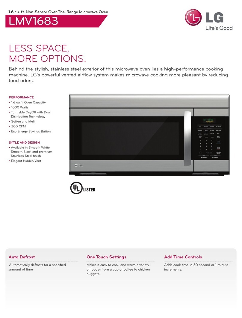 LG LMV1683SB Specifications