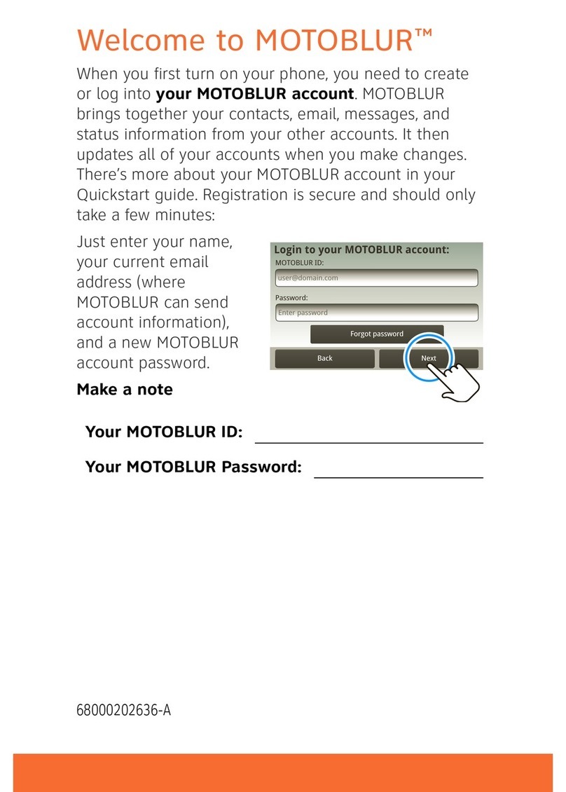 Motorola BACKFLIP quick start guide