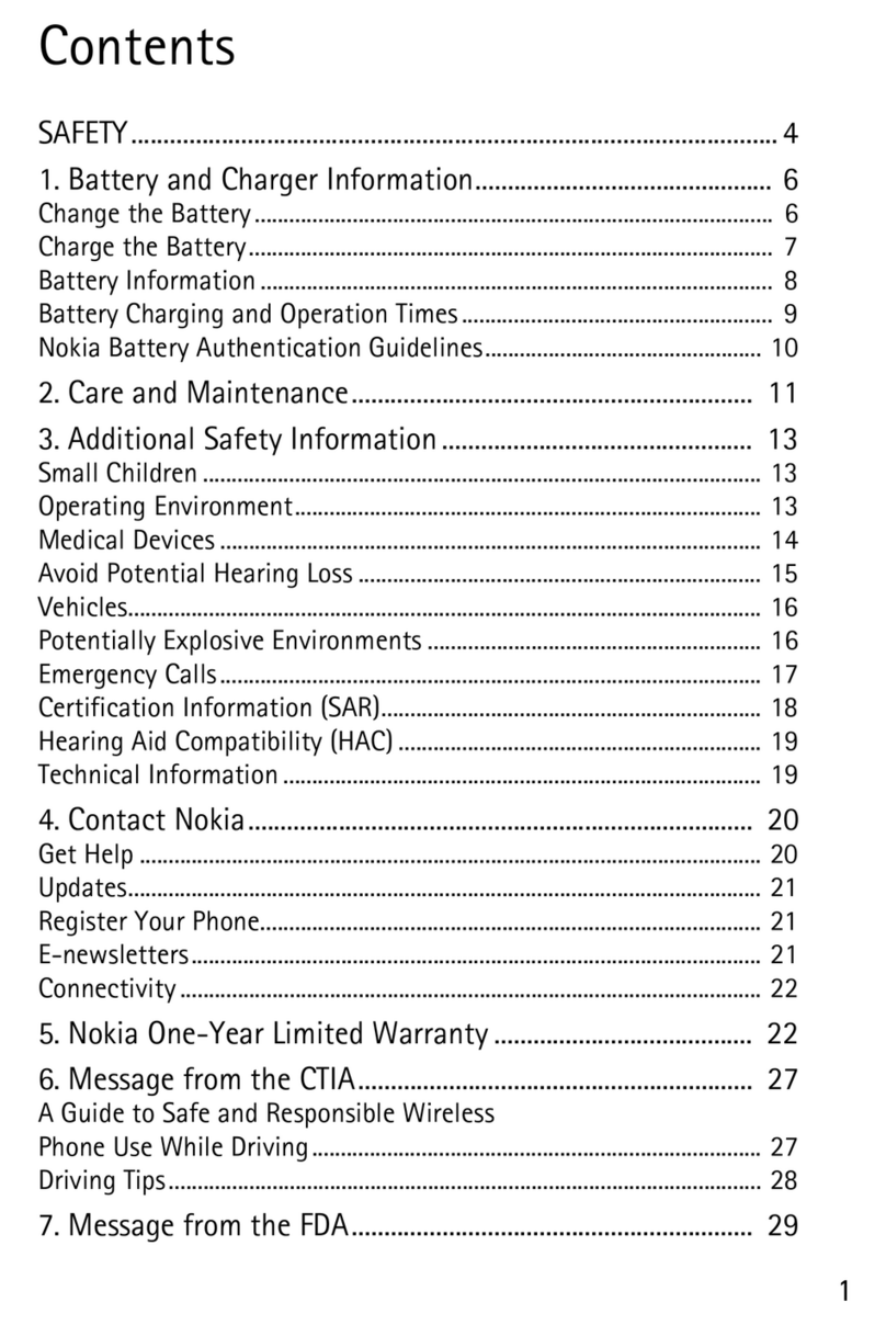 Nokia Mirage 2605 User manual