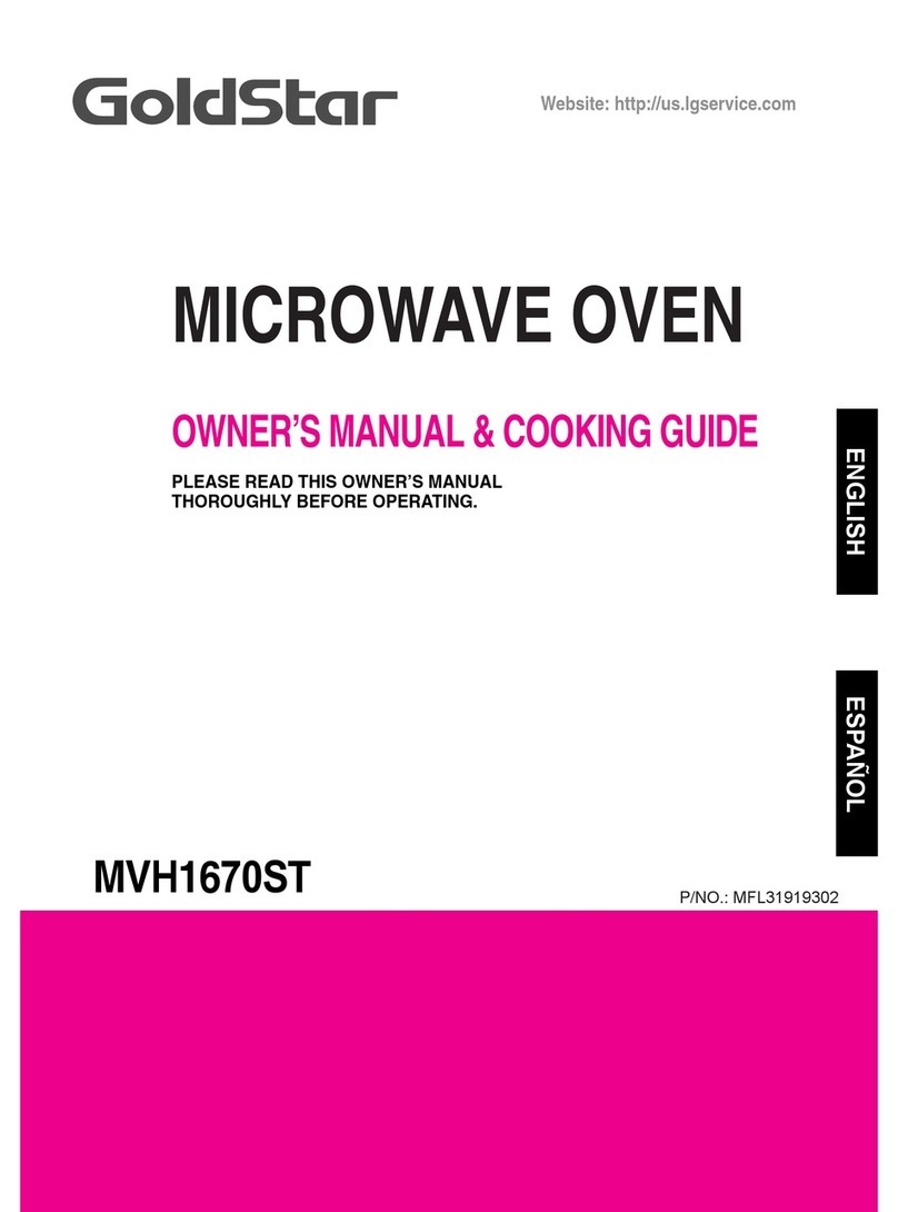 Goldstar MVH1670ST Owner's manual & cooking guide