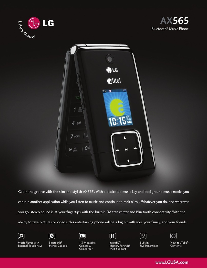 LG AX565 User manual