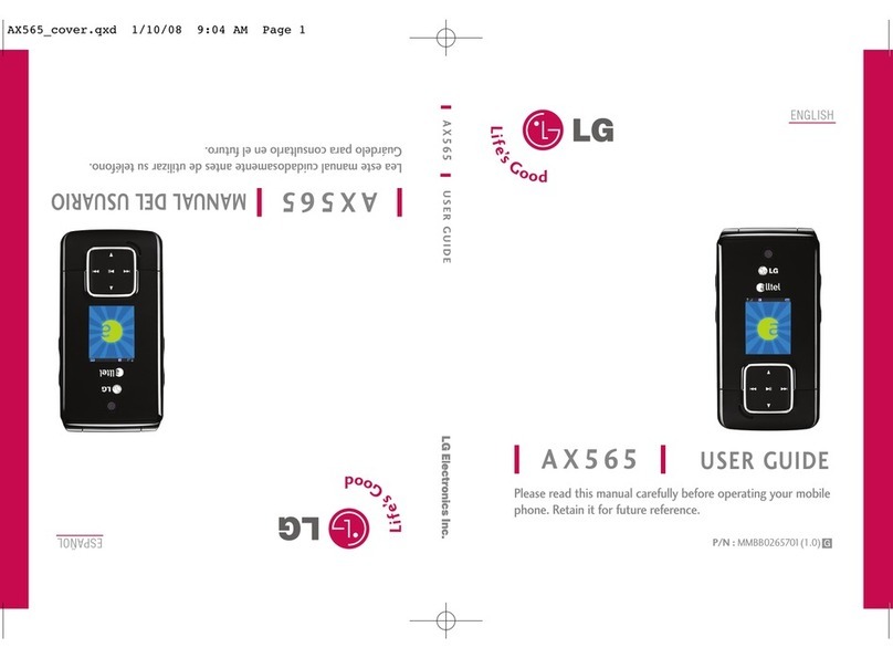 LG AX565 User guide