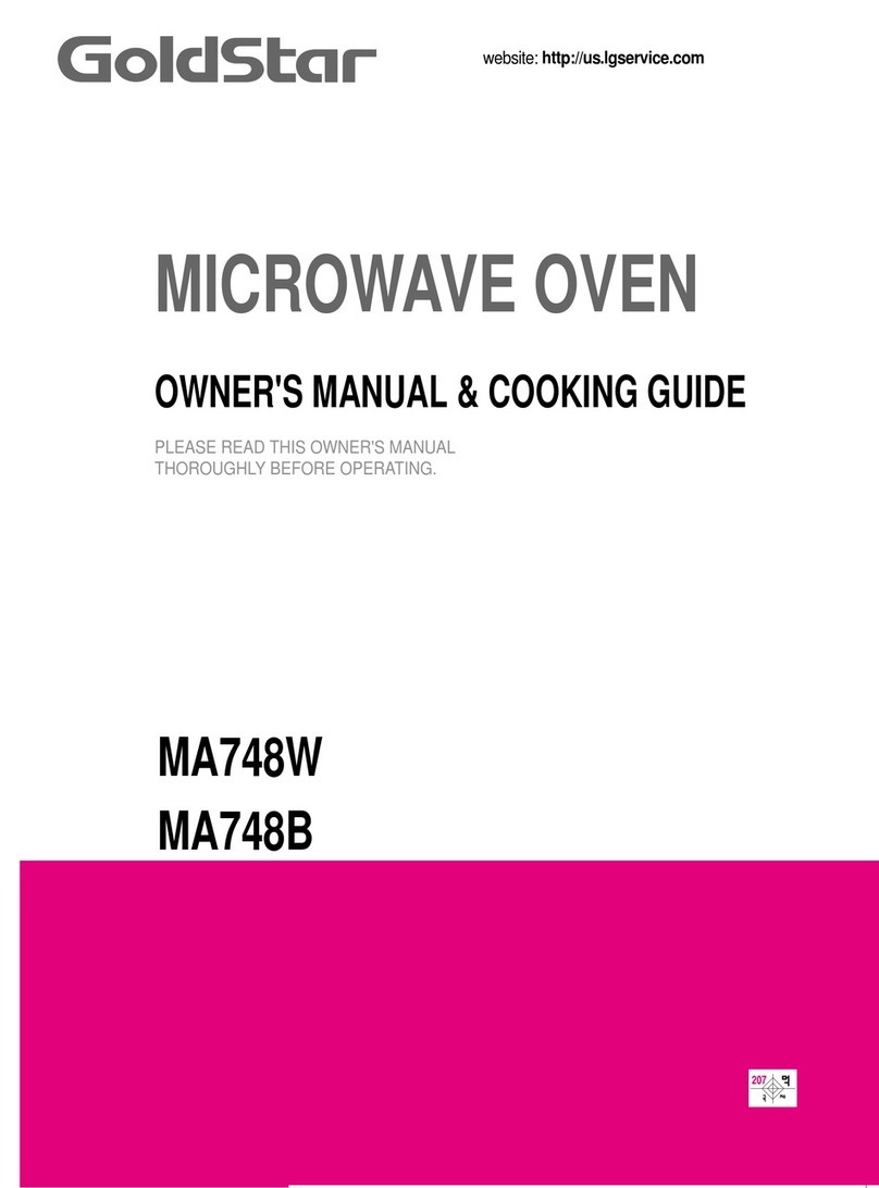 Goldstar GoldStar MA748W Owner's manual & cooking guide