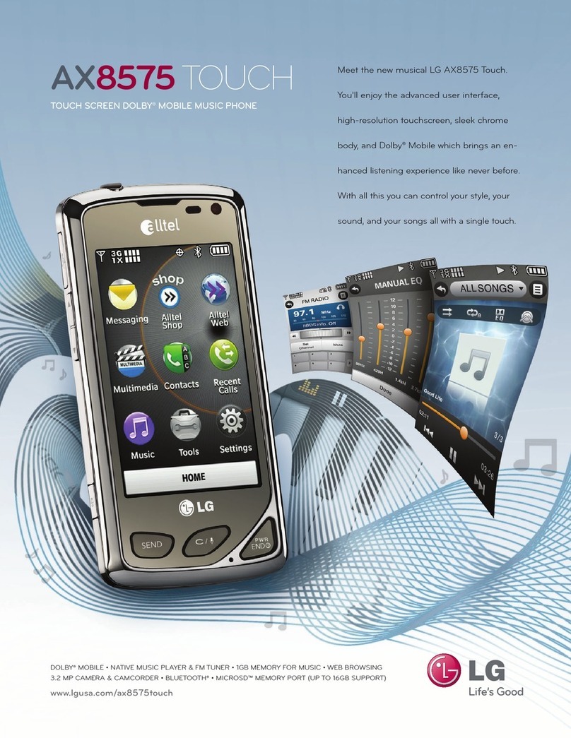 LG AX8575 Black Specifications