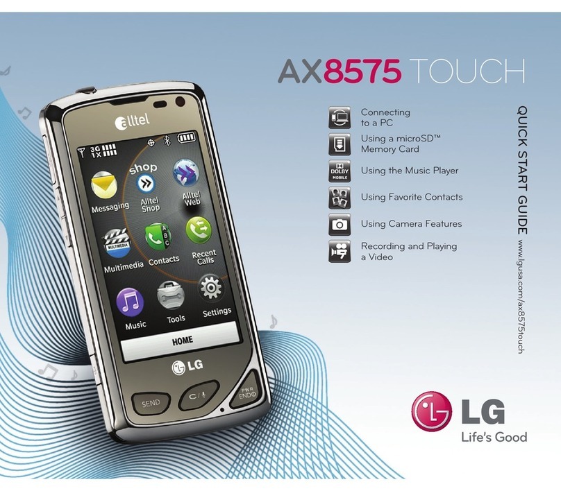 LG AX8575 Black User manual