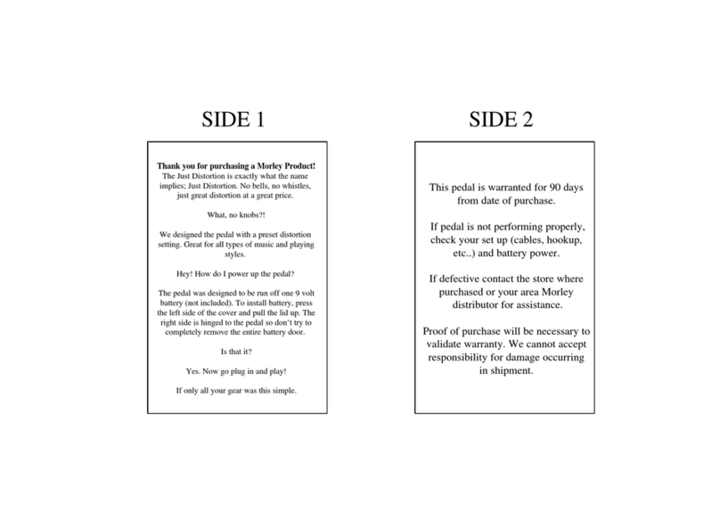 MORLEY JDB manual