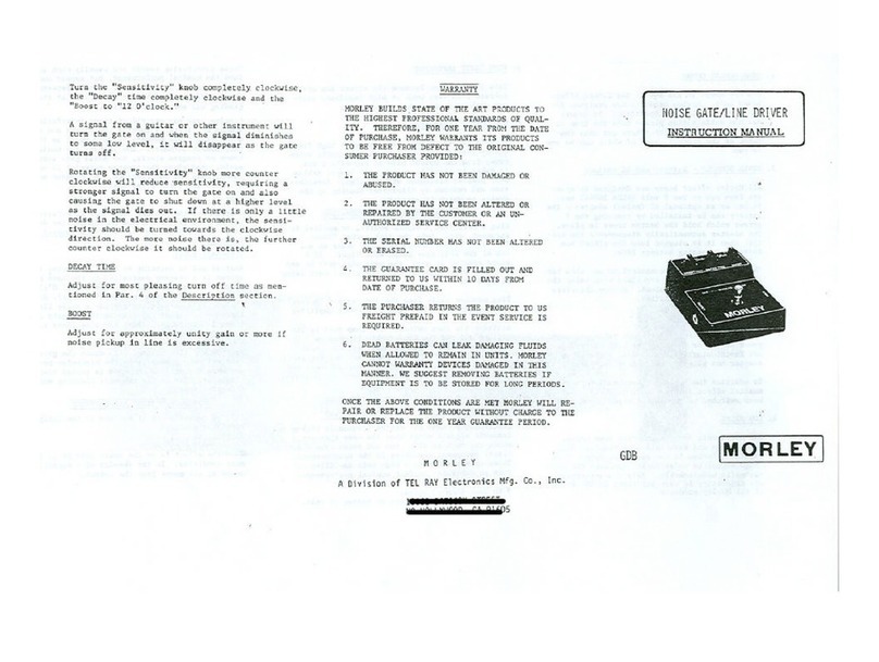 MORLEY GDB1 instruction manual
