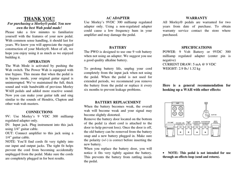 MORLEY PWONEW owner's manual