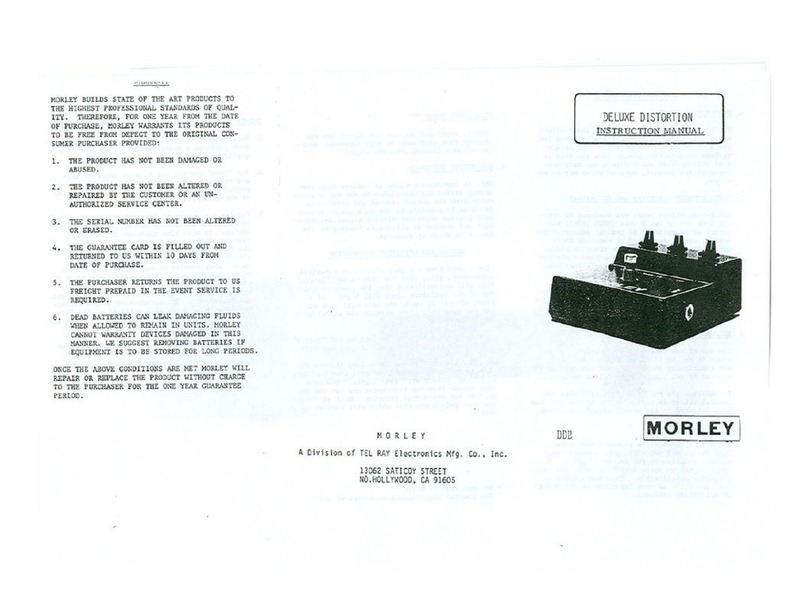MORLEY DDB1 User manual